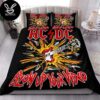 AC DC Black Ice Black And Red Color Album Cover Bedding Set AC DC Black Ice Black And Red Color Album Cover Bedding Set