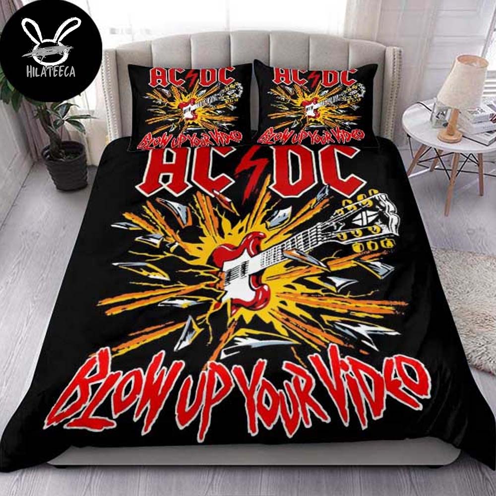 AC DC Blow Up Your Video Album Cover Bedding Set AC DC Blow Up Your Video Album Cover Bedding Set