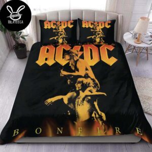 AC DC Bonfire Signature Album Cover Bedding Set