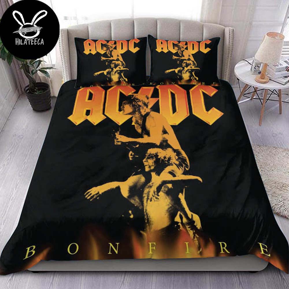 AC DC Bonfire Signature Album Cover Bedding Set AC DC Bonfire Signature Album Cover Bedding Set