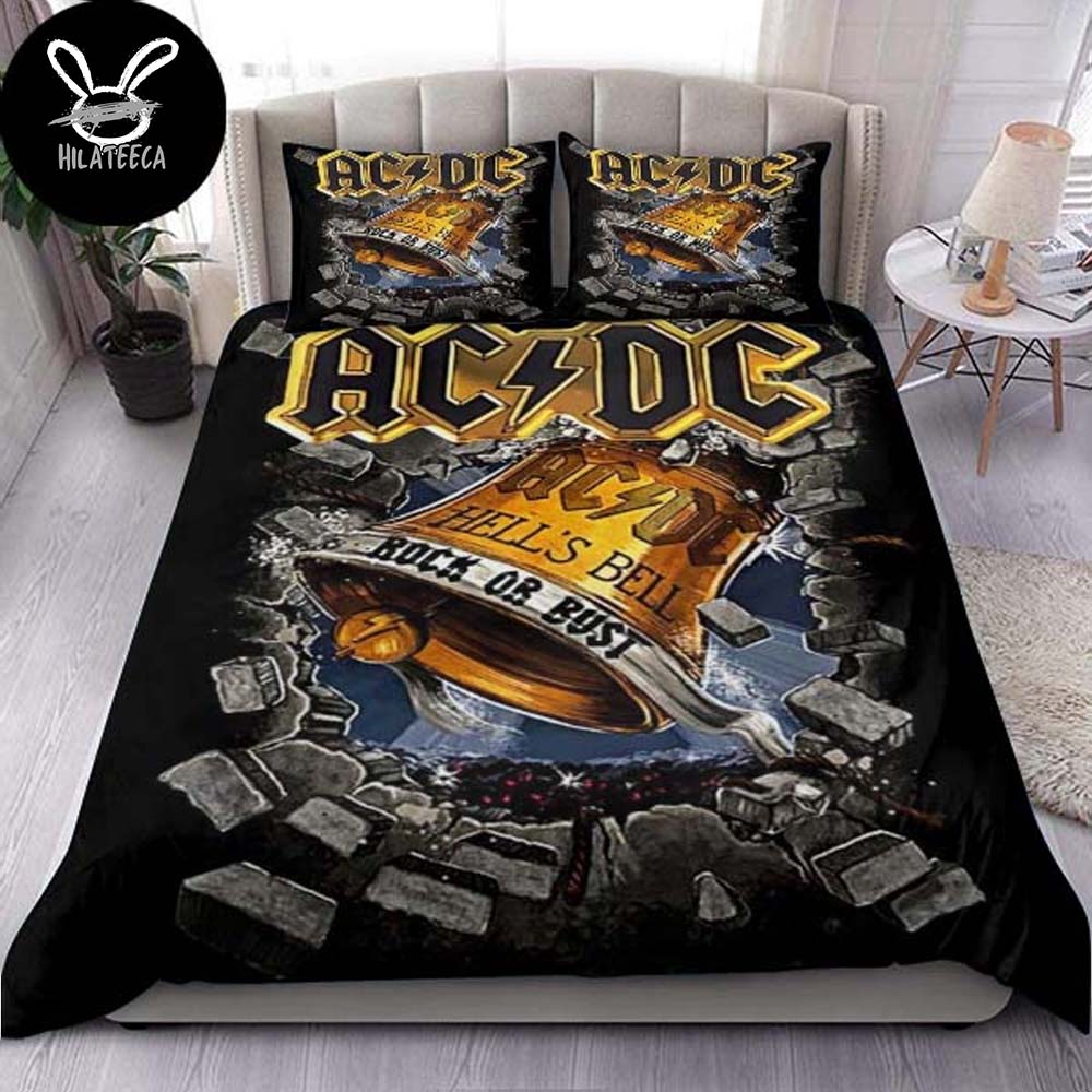 AC DC Hells Bell Rock Or Bust Album Cover Bedding Set AC DC Hells Bell Rock Or Bust Album Cover Bedding Set