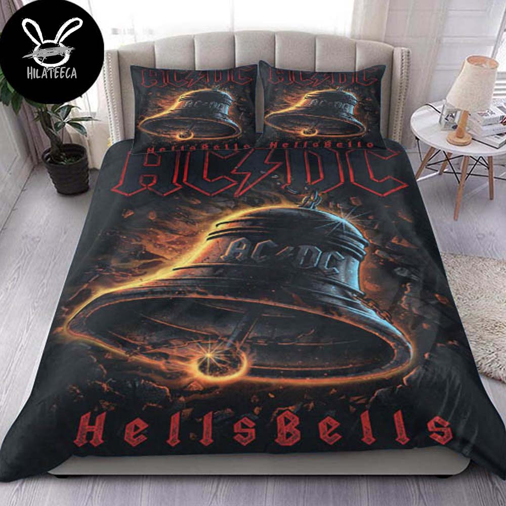 AC DC Hells Bells Fire Bell Album Cover Bedding Set AC DC Hells Bells Fire Bell Album Cover Bedding Set