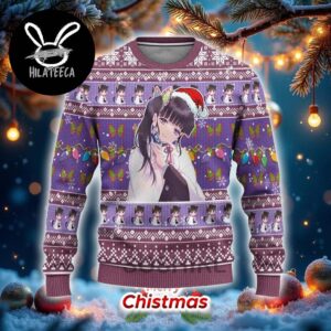 Demon Slayer Kanao Best Gifts For Fans Anime Christmas Ugly Sweater