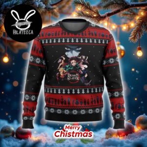 Demon Slayer Poster Best Gifts For Fans Anime Christmas Ugly Sweater