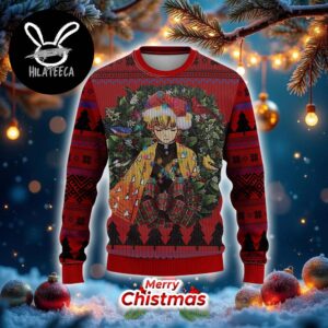 Demon Slayer Zennitsu Kimetsu Yaiba Best Gifts For Fans Anime Christmas Ugly Sweater