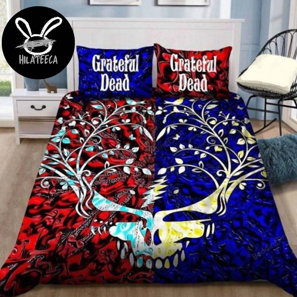 Grateful Dead Red Blue Bedding Set Grateful Dead Red Blue Bedding Set