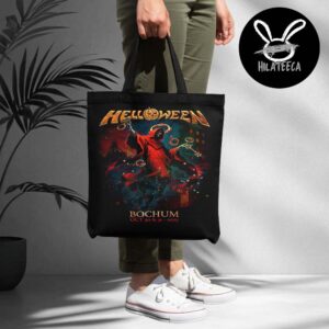 Helloween Merch Pop Up Store Bochum On October 30 31 2025 Canvas Leather Tote Bag