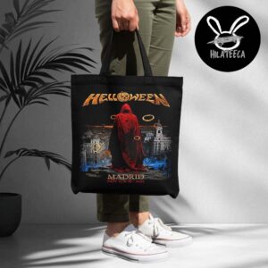 Helloween Merch Pop Up Store Marid On November 15 16 2025 Canvas Leather Tote Bag