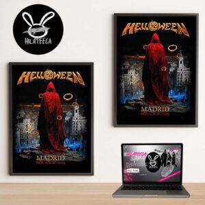 Helloween Merch Pop Up Store Marid On November 15 16 2025 Home Decor Poster Canvas