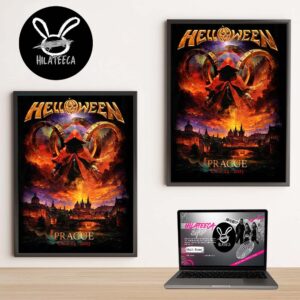 Helloween Merch Pop Up Store Prague On October 24 2025 Home Decor Poster Canvas
