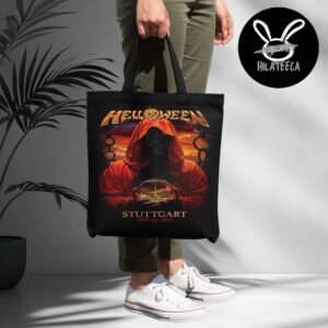 Helloween Merch Pop Up Store Stuttgart On November 24 2025 Canvas Leather Tote Bag