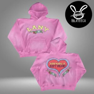 Lanny Merch LA Pop Up Shop On November 16 2025 You Have A Soft Heart Pink HoodieShirt