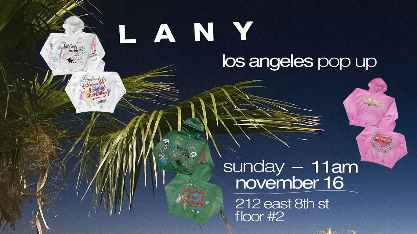 Lanny Merch LA Pop Up Shop On November 16 2025