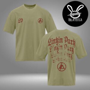 Linkin Park Merch Arch Repeat Light Olive Tee