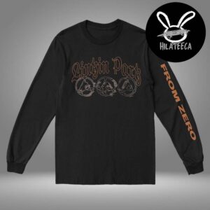 Linkin Park Merch LP Swept Black Holiday Longsleeve Tee