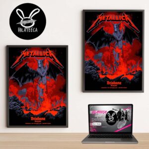 Metallica M72 Brisbane Pop Up Shop At Suncorp Stadium In Brisbone Australia On November 12 2025 Home Decor Poster Canvas