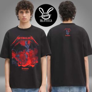 Metallica M72 Brisbane Pop Up Shop At Suncorp Stadium In Brisbone Australia On November 12 2025 Two Sided Unisex T-Shirt