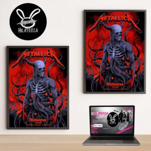 Metallica M72 Melbourne Pop Up Shop At Marvel Stadium In Melbourne Australia On November 7 2025 Home Decor Poster Canvas
