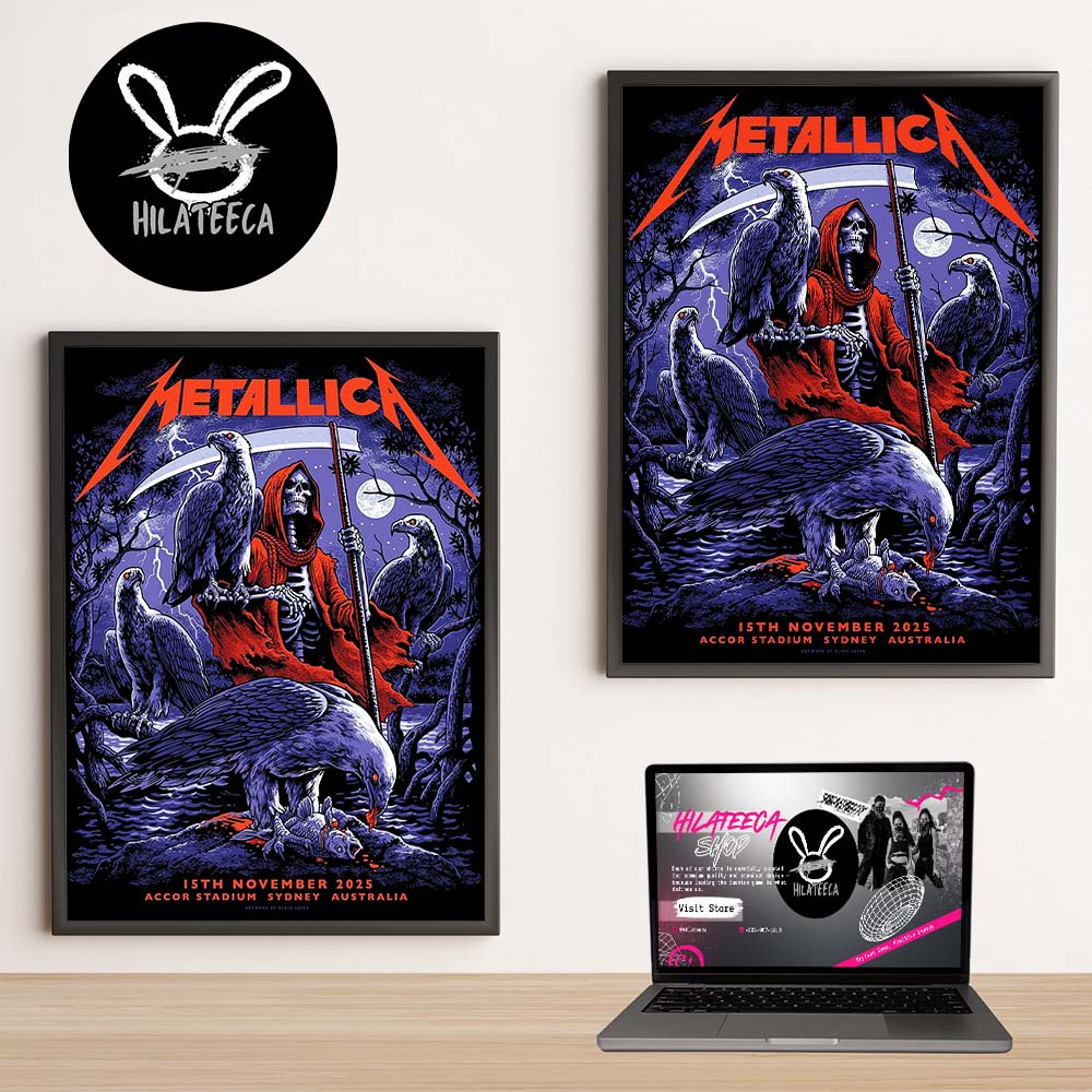 Metallica M72 Sydney At Accor Stadium In Sydney AU On November 15 2025 Home Decor Poster Canvas Metallica M72 Sydney At Accor Stadium In Sydney AU On November 15 2025 Home Decor Poster Canvas