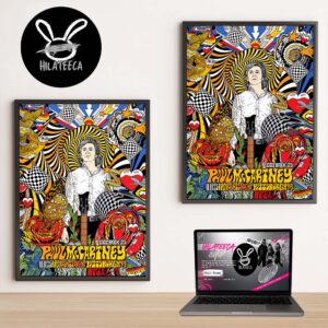 Paul McCartney Merch Got Back 2025 Tour Pittsburgh Event Home Decor Poster Canvas