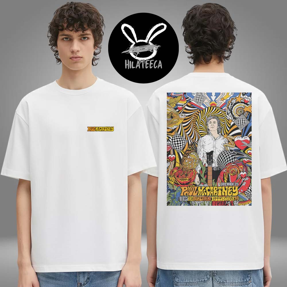 Paul McCartney Merch Got Back 2025 Tour Pittsburgh Event T-Shirt Paul McCartney Merch Got Back 2025 Tour Pittsburgh Event T-Shirt