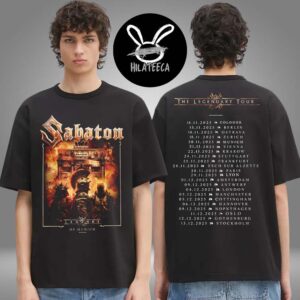 Sabaton Merch Pop Up Store Munich On November 20 2025 The Legendary Tour Schedule Exclusive T-Shirt