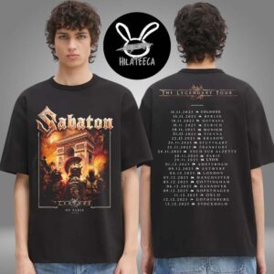 Sabaton Merch Pop Up Store Paris On November 28 2025 The Legendary Tour Schedule Exclusive T-Shirt