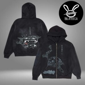 Travis Scott Merch Catus Jack x Fragment x Takashi Murakimi Reborn Zip Hoodie